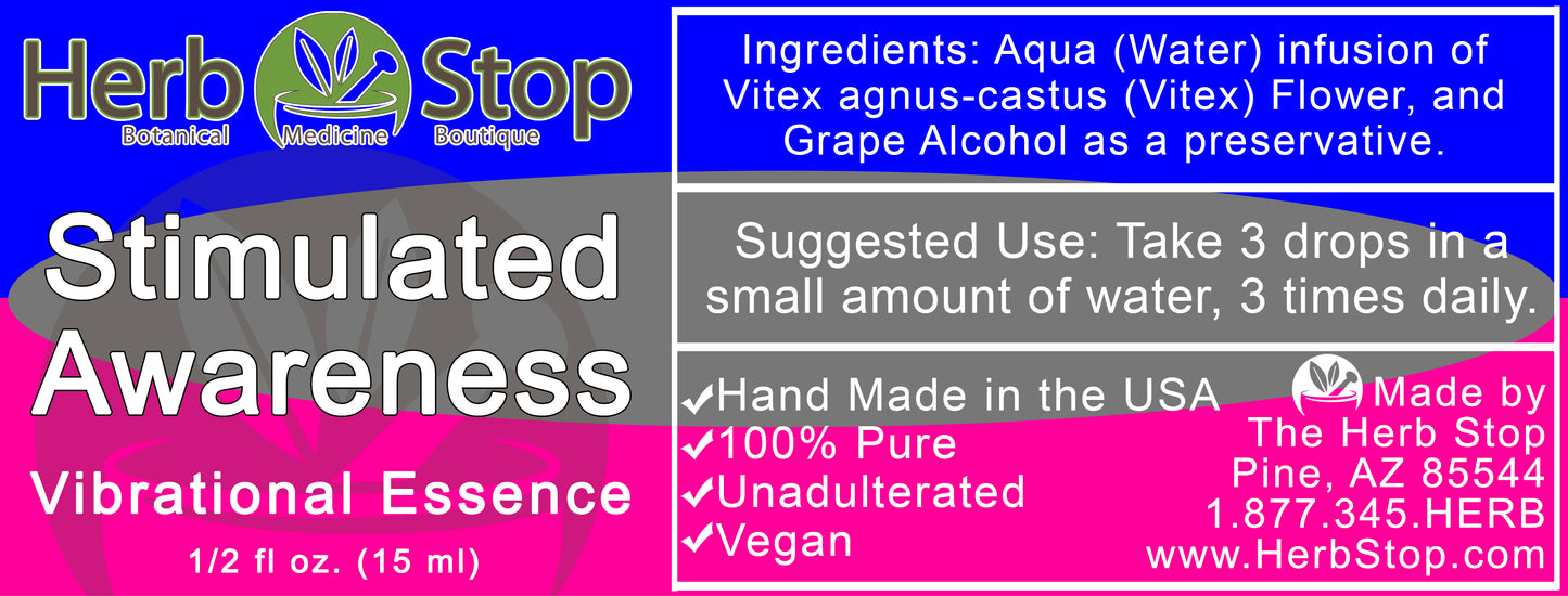 Stimulated Awareness Vibrational Essence Label