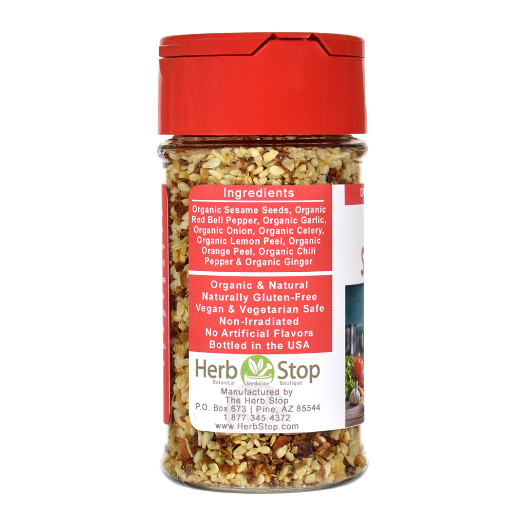 Organic Stir Fry Seasoning Jar - Left