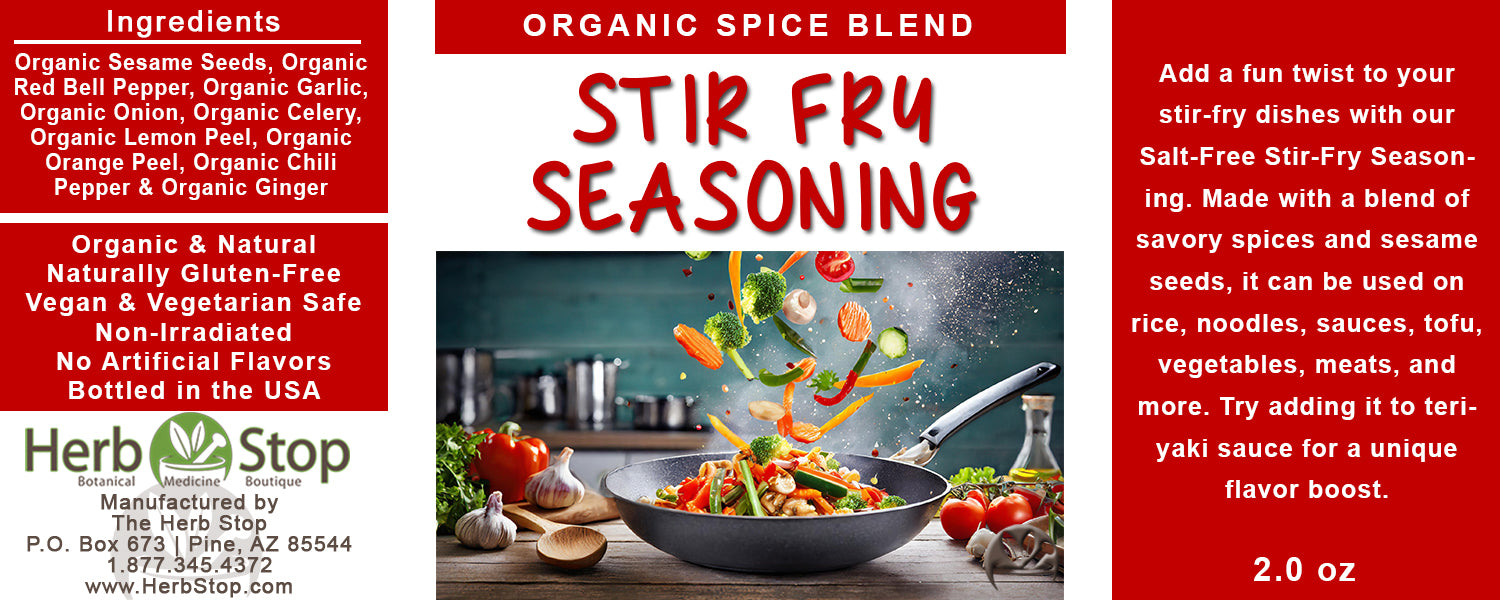 Organic Stir Fry Seasoning Label