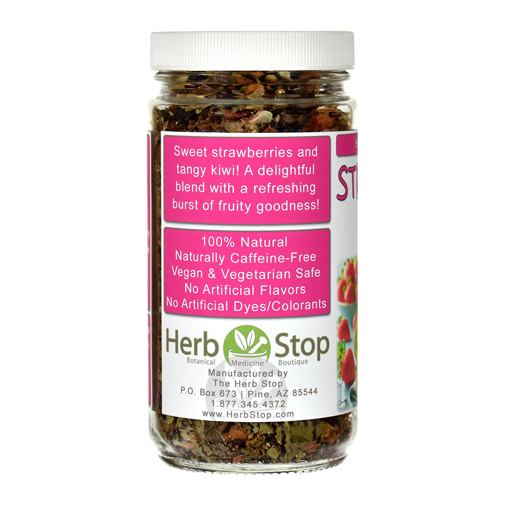 Strawberry Kiwi Herb & Fruit Tea Jar - Left