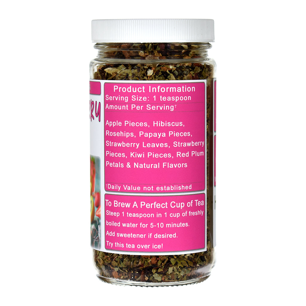 Strawberry Kiwi Herb & Fruit Tea Jar - Right