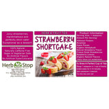 Strawberry Shortcake Loose Leaf Herb & Fruit Tea Label