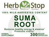 Suma Root Capsules Label - Front