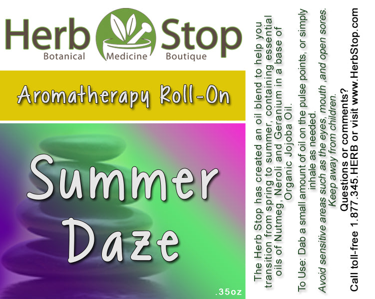 Summer Daze Aromatherapy Roll-On Label