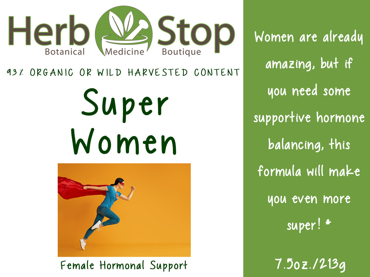 Organic Super Women Powder - Label