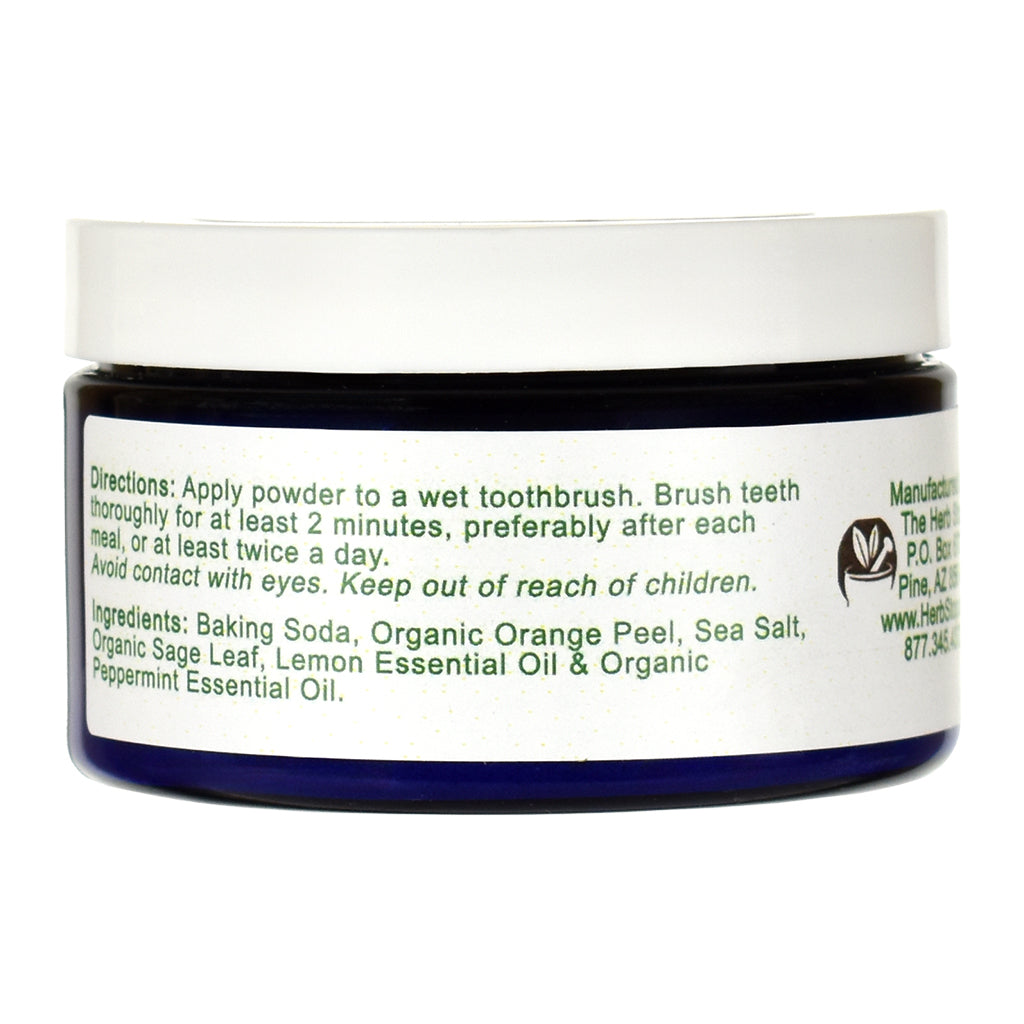 Swiss Whitening Tooth Powder Jar - Back