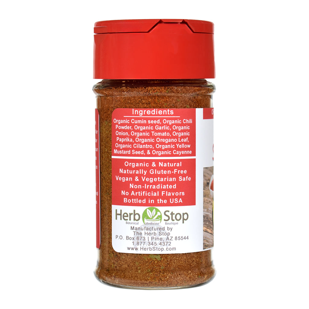 Organic Taco Seasoning Jar - Left
