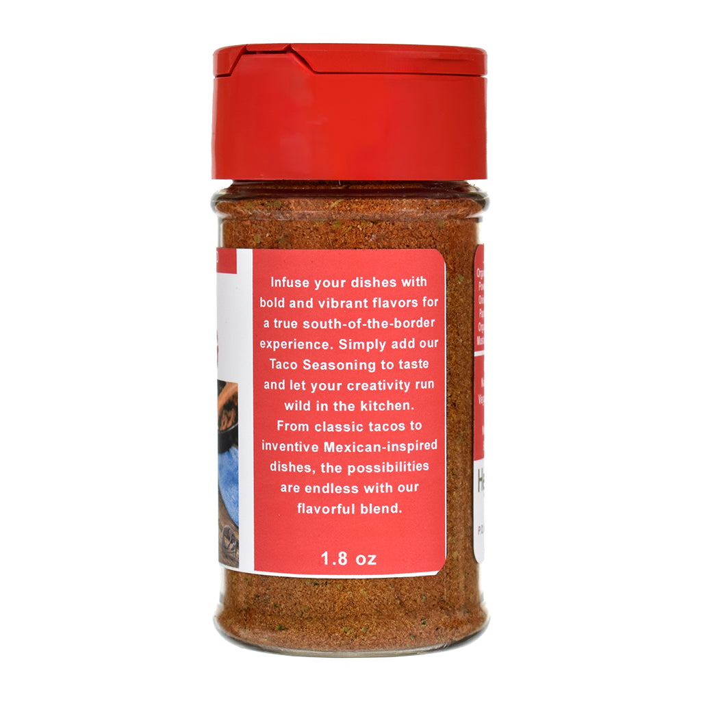 Organic Taco Seasoning Jar - Right