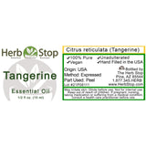 Tangerine Essential Oil Label