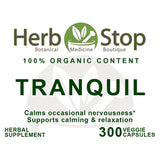 Tranquil Capsules Label - Front
