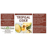 Tropical Cider Loose Leaf Black Tea Label