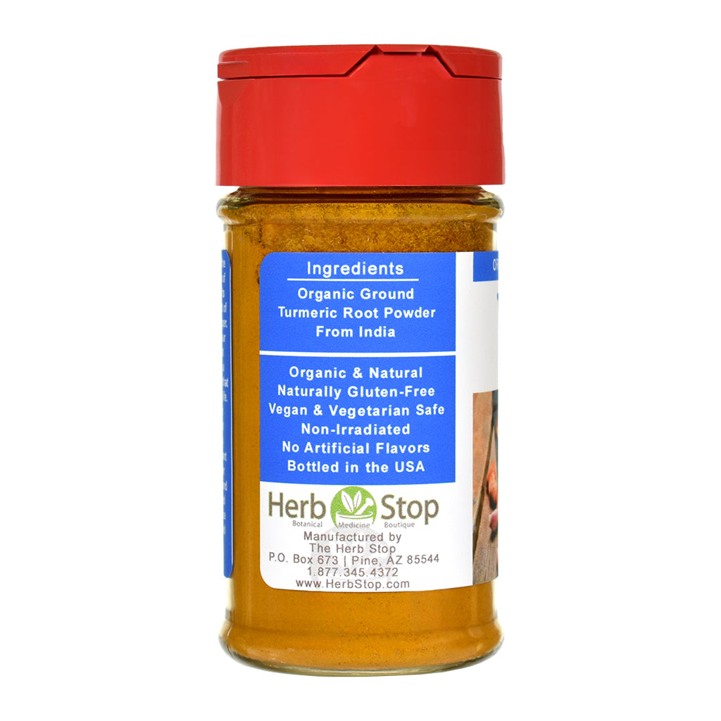 Organic Turmeric Root Jar - Left