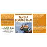 Vanilla Rooibos Chai Loose Leaf Tea Label