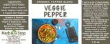 Organic Veggie Pepper Blend Label