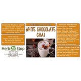 White Chocolate Chai Loose Leaf Black Tea Label
