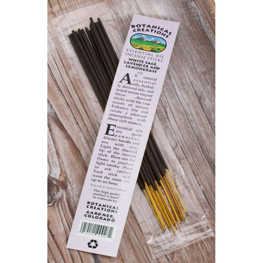 White Sage, Lavender and Lemongrass Incense by Botanical Creations