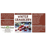 Winter Cranberry Loose Leaf Black Tea Label