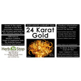 24 Karat Gold Luxury Black Tea Label