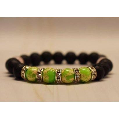Aromatherapy Bracelet with Emperor Beads