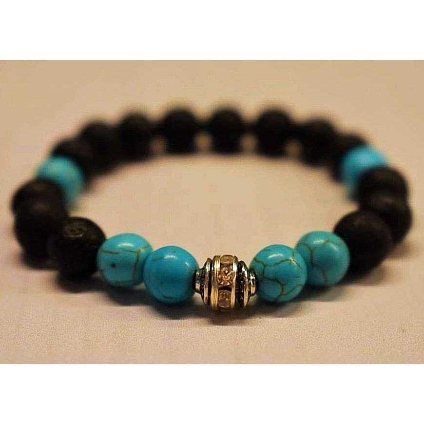 Aromatherapy Bracelet with Turquoise