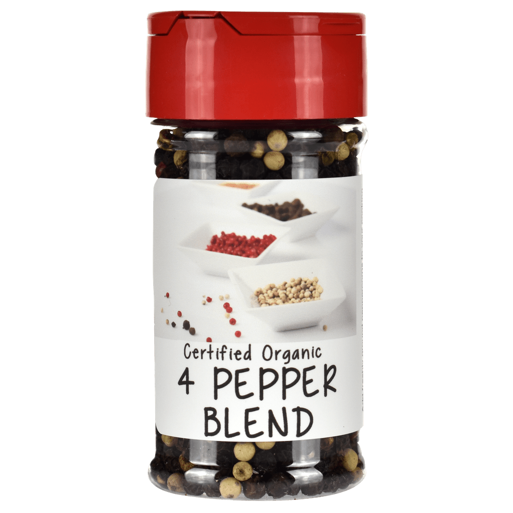 Organic 4 Pepper Blend Spice Jar
