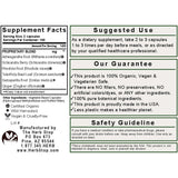 Adapto-Gen Capsules Supplement Facts Label