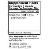Amalaki Fruit Capsules Supplement Facts