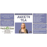 Organic Anxiety Loose Leaf Tea Label