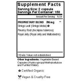Bee Happy Capsules Supplement Facts