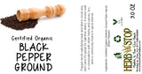 Black Pepper Ground Label