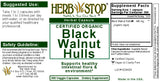 Black Walnut Hulls Capsules Label