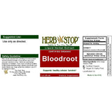 Bloodroot Extract Label