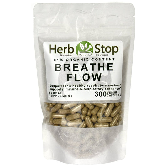 Organic Breathe Flow Capsules Bulk Bag