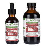 Calming Elixir Herbal Extract Tincture Bottles