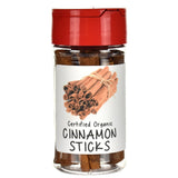Organic Cinnamon Sticks Spice Jar