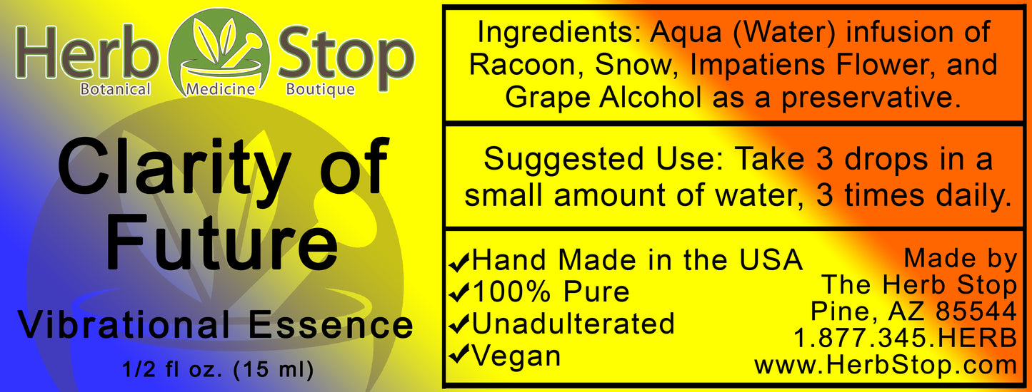 Clarity of Future Vibrational Essence Label