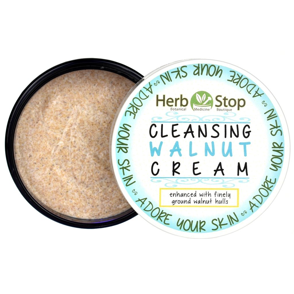 Cleansing Walnut Cream Open Jar