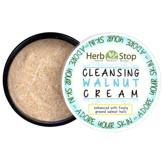 Cleansing Walnut Cream Open Jar