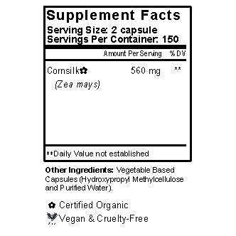 Cornsilk Capsules Supplement Facts