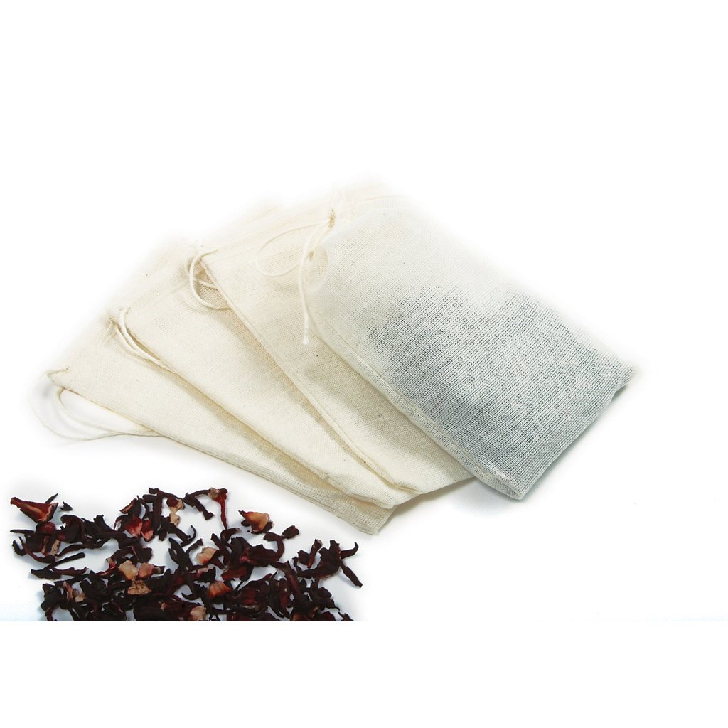 Cotton Brew Bags with Herbs