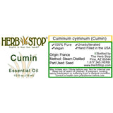 Cumin Essential Oil Label