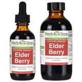 Organic Elder Berry Liquid Extract Bottles