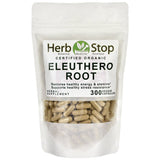 Organic Eleuthero Root Capsules Bulk Bag