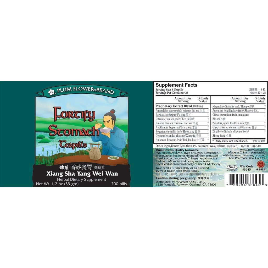 Fortify Stomach Supplement Facts