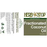 Fractionated Coconut Oil 8 oz Label