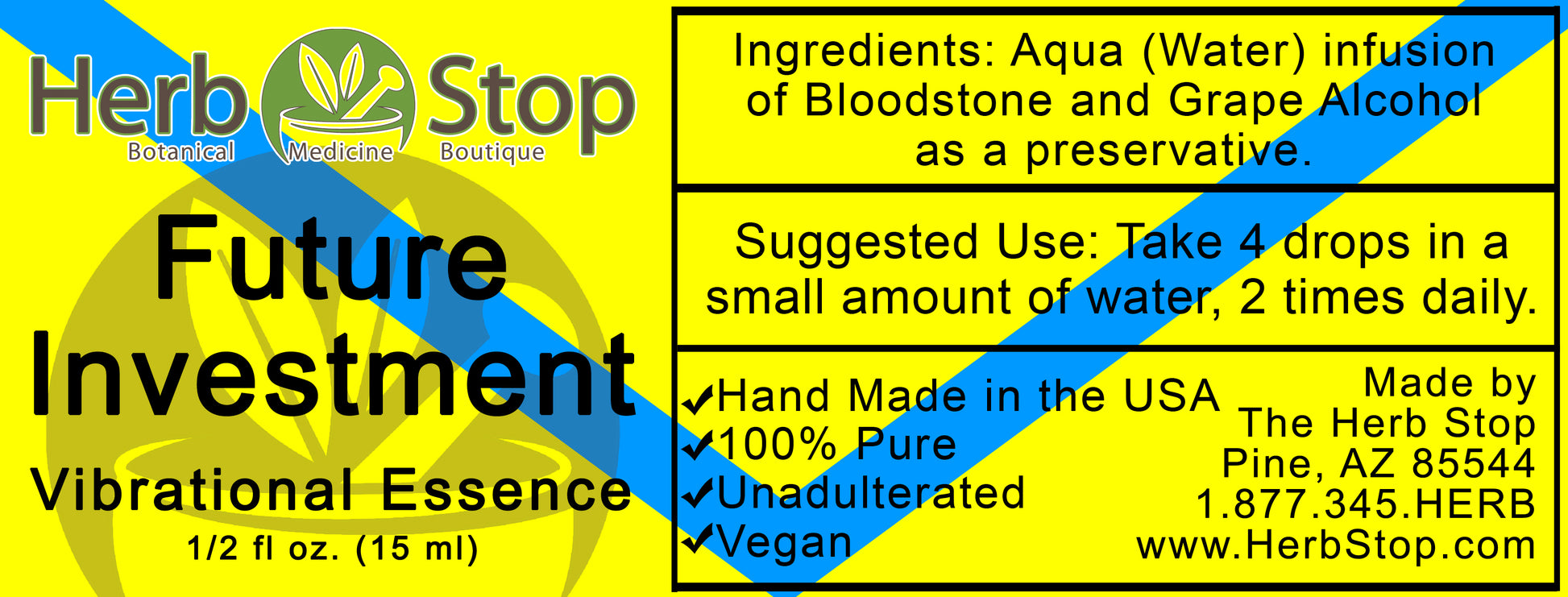 Future Investment Vibrational Essence Label