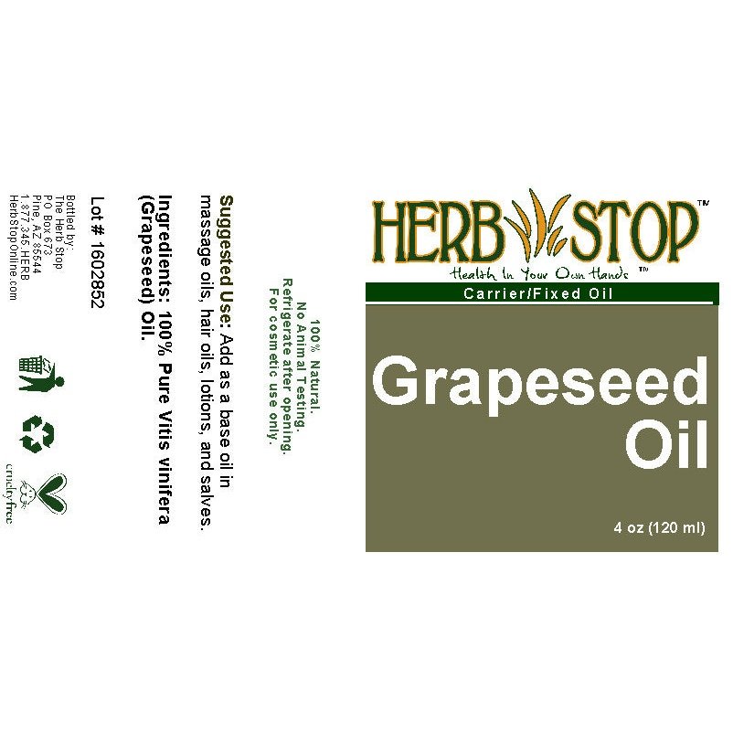 Grapeseed Oil 4 oz Label