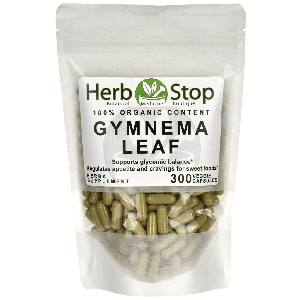 Organic Gymnema Leaf Capsules Bulk Bag