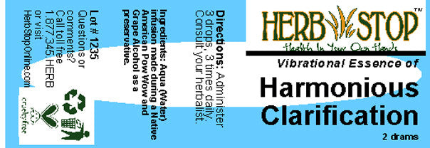 Harmonious Clarification Essence Label