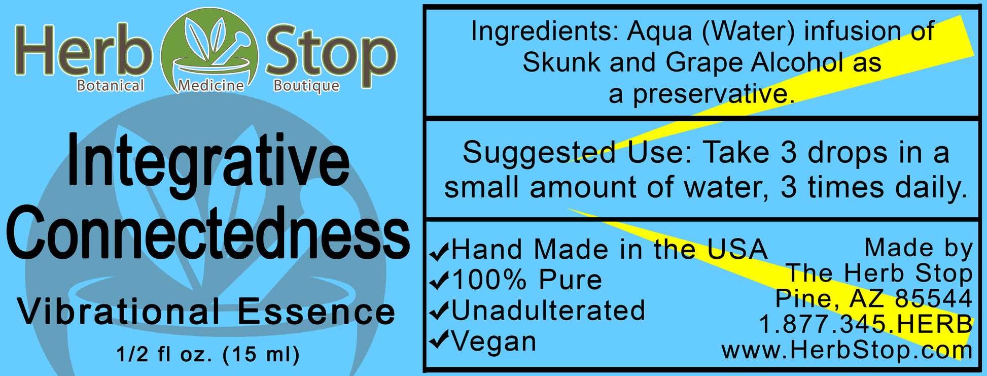 Integrative Connectedness Vibrational Essence Label